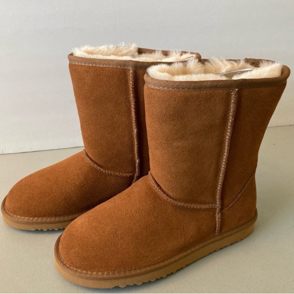Kemi Bella Women's Suede Winter Boots | Bella Short Chestnut | NWT